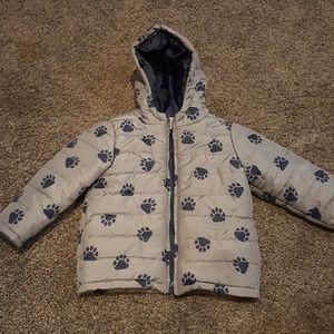 Gymboree  Boys Warm Puff Jacket with Paw Prints